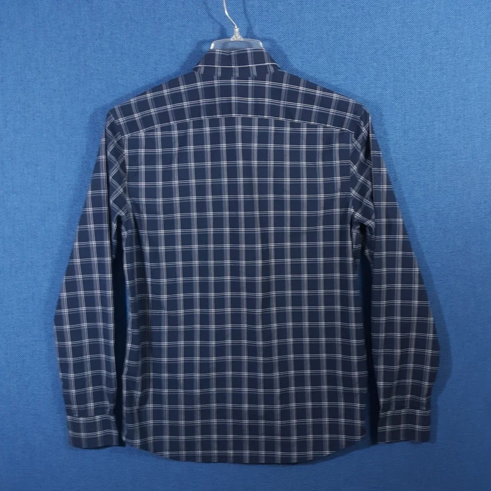 Banana Republic Tech Stretch Cotton Shirt Mens Medium Slim Flex Fit
